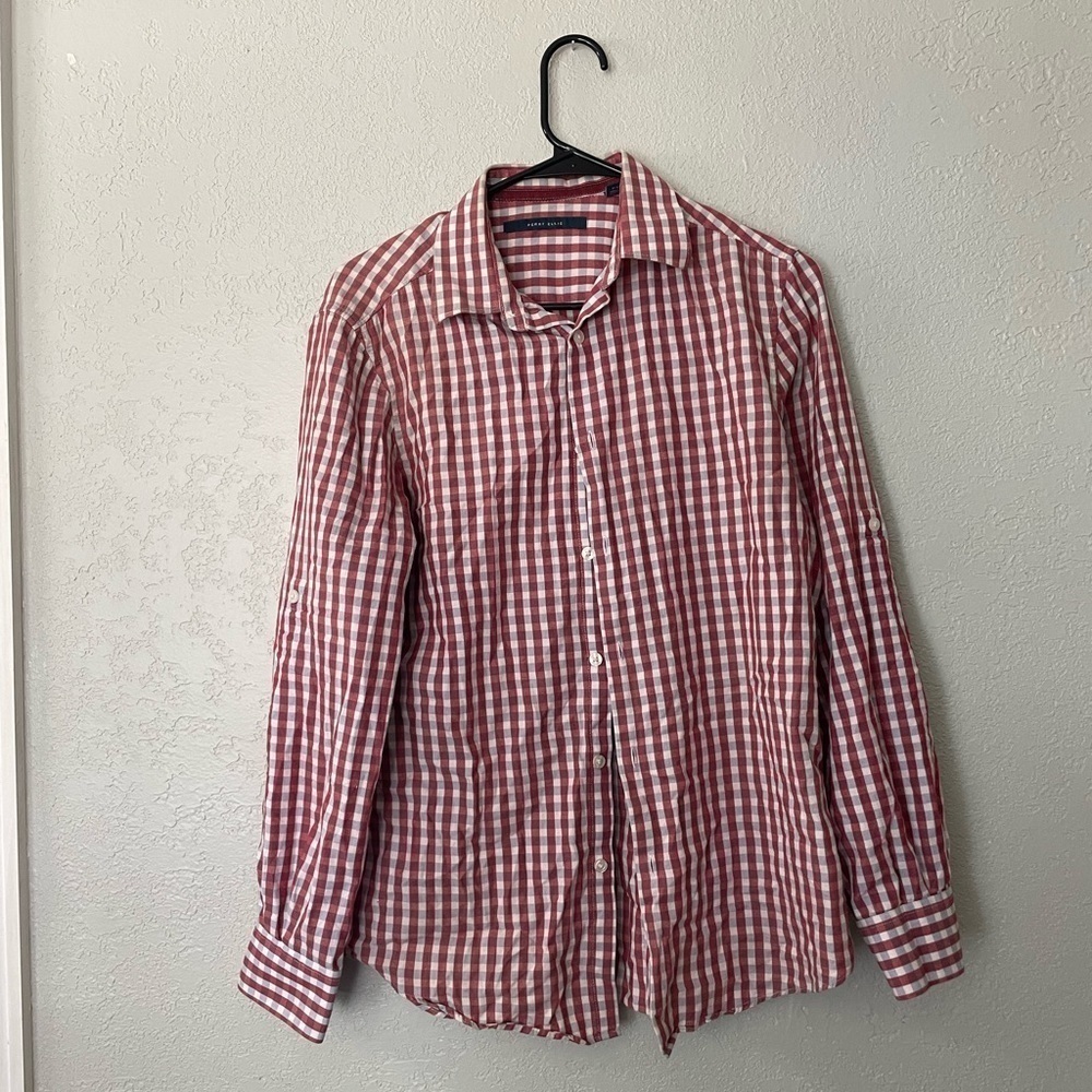 Perry Ellis red checkered shirt